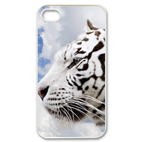 white tiger Case for iPhone 4,4S