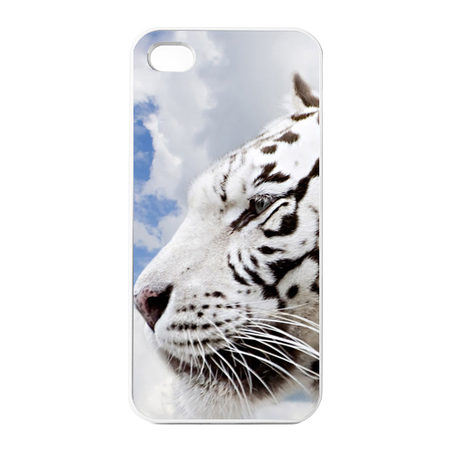 white tiger Charging Case for Iphone 4