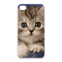 little brown cat Case for Iphone 4,4s (TPU)