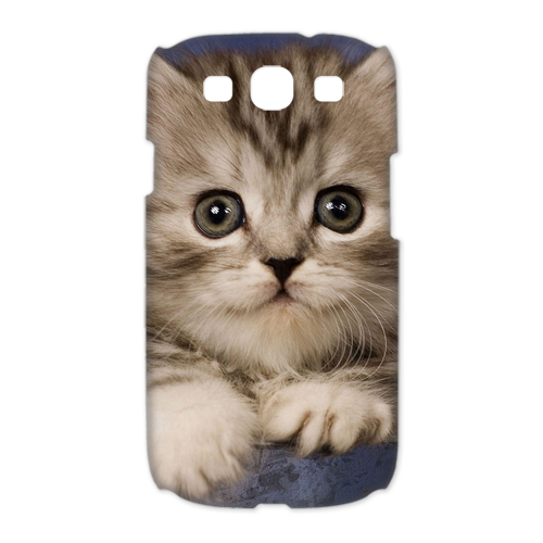 little brown cat Case for Samsung Galaxy S3 I9300 (3D)