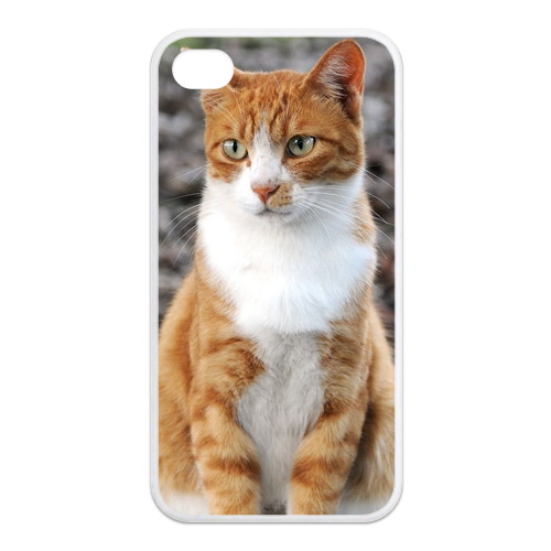 Mr cat Case for Iphone 4,4s (TPU)