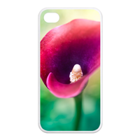 pink flowers Case for Iphone 4,4s (TPU)