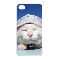 the cat in sunshine Case for Iphone 4,4s (TPU)