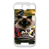 the cat in the flower basket Personalized Case for HTC ONE S