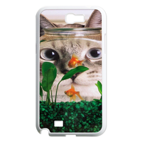 the glass cat Case for Samsung Galaxy Note 2 N7100