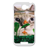the glass cat Personalized Case for HTC ONE S