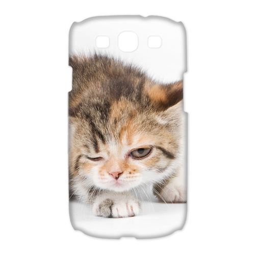 the thinking cat Case for Samsung Galaxy S3 I9300 (3D)