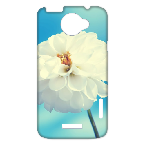 white beauty flower Case for HTC One X +