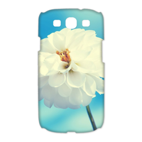 white beauty flower Case for Samsung Galaxy S3 I9300 (3D)