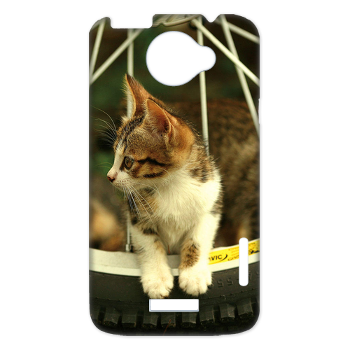 cat on the wheel Case for HTC One X +