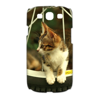 cat on the wheel Case for Samsung Galaxy S3 I9300 (3D)