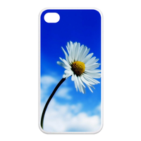 white chrysanthemum Case for Iphone 4,4s (TPU)