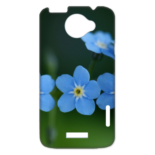 blue flowers Case for HTC One X +