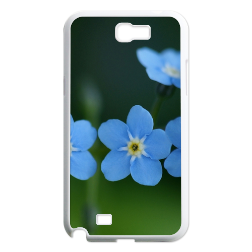 blue flowers Case for Samsung Galaxy Note 2 N7100