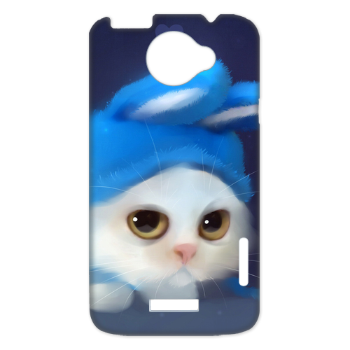 cat in the rabbit top Case for HTC One X +