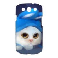 cat in the rabbit top Case for Samsung Galaxy S3 I9300 (3D)