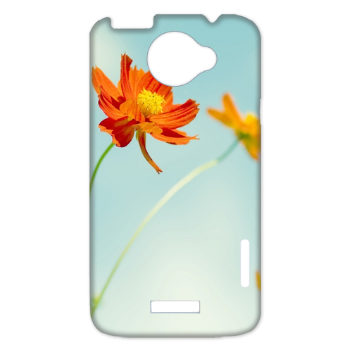 orange flowers Case for HTC One X +