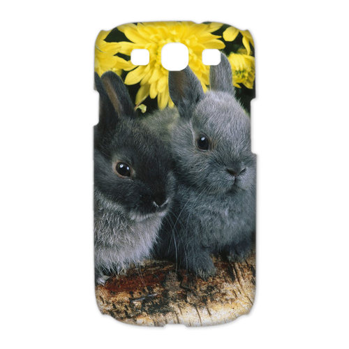 two grey rabbits Case for Samsung Galaxy S3 I9300 (3D)