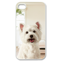 white dog at home Case for iPhone 4,4S