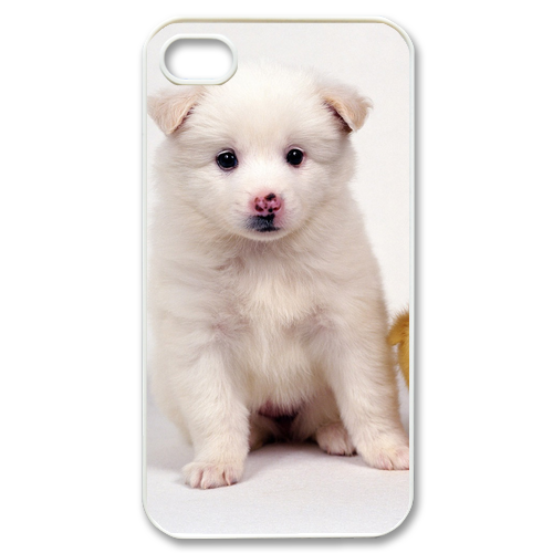 white dog with ducks Case for iPhone 4,4S
