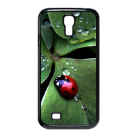 Coccinella septempunctata with three leaves Case for SamSung Galaxy S4 I9500