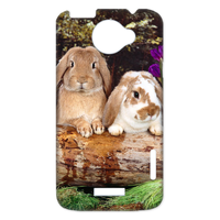 rabbit family Case for HTC One X +