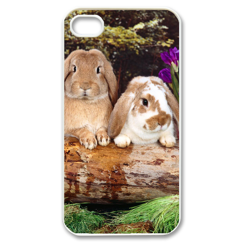 rabbit family Case for iPhone 4,4S