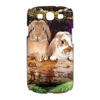 rabbit family Case for Samsung Galaxy S3 I9300 (3D)