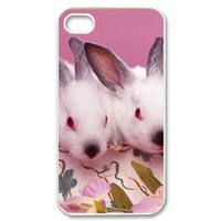 rabbit sisters Case for iPhone 4,4S