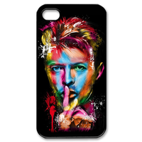 David Bowie Painting for iphone 5, 4/4s case Custom Case for iPhone 4,4S