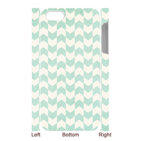 Aqua Chevron Case for 3D iPhone 5