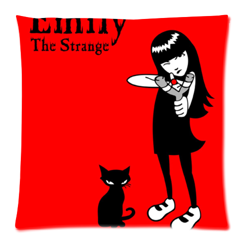 emily the strange Custom Zippered Pillow Cases 18x18 (Twin sides)