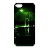 Green Night Custom Cases for iPhone 5S (TPU）