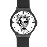 Custom Black Plastic High Quality Watch(Round) Model302