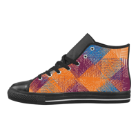 Custom Aquila High Top Action Leather Men's Shoes (Model27)