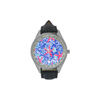 Custom Men's Leather Strap Analog Watch Model209