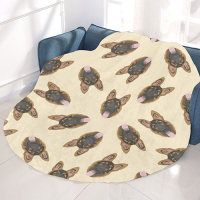 Circular Micro Fleece Blanket 60"