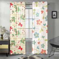 Gauze Curtain 28"x84" (Two Pieces)