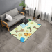 Area Rug with Black Binding 5'x3'3''