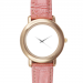 Pink Leather Alloy High-grade Watch Model201