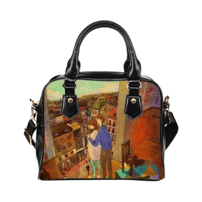 Custom Shoulder Handbag Model 1634（Twin Sides)