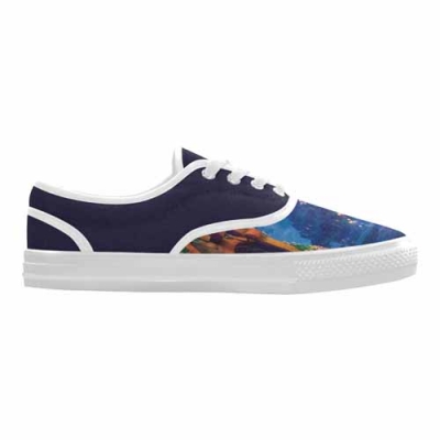 Custom Aries Women's Canvas Shoes (Model029)