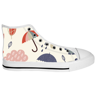 Custom High Top Canvas Shoes for Women Model017 (Large Size)