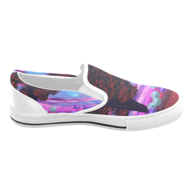 Custom Slip-on Canvas Women's Shoes(Large Size)(Model019)