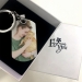 Engraved Stainless Steel Photo Dog Tag Keychain