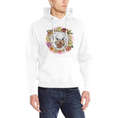 Men Heavy Blend Hooded Sweatshirt-18500(One Side Printing)