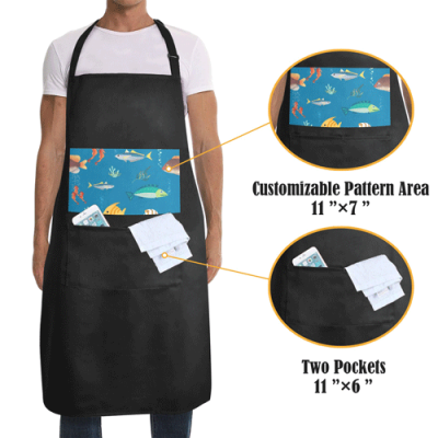 Waterproof Apron for Men (Vinyl Heat Transfer)