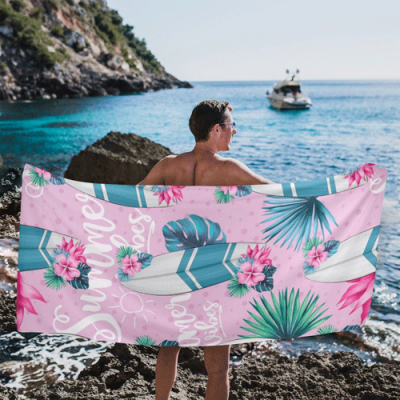 Beach Towel 31"x71"(NEW)( Made in Queen)