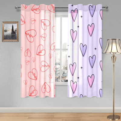 Gauze Curtain 28"x63" (Two Pieces)