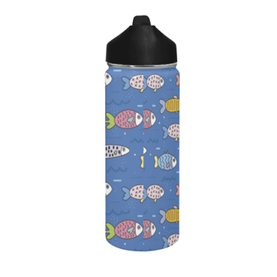 Water Insulated Bottles With Straw Lid(18 OZ )